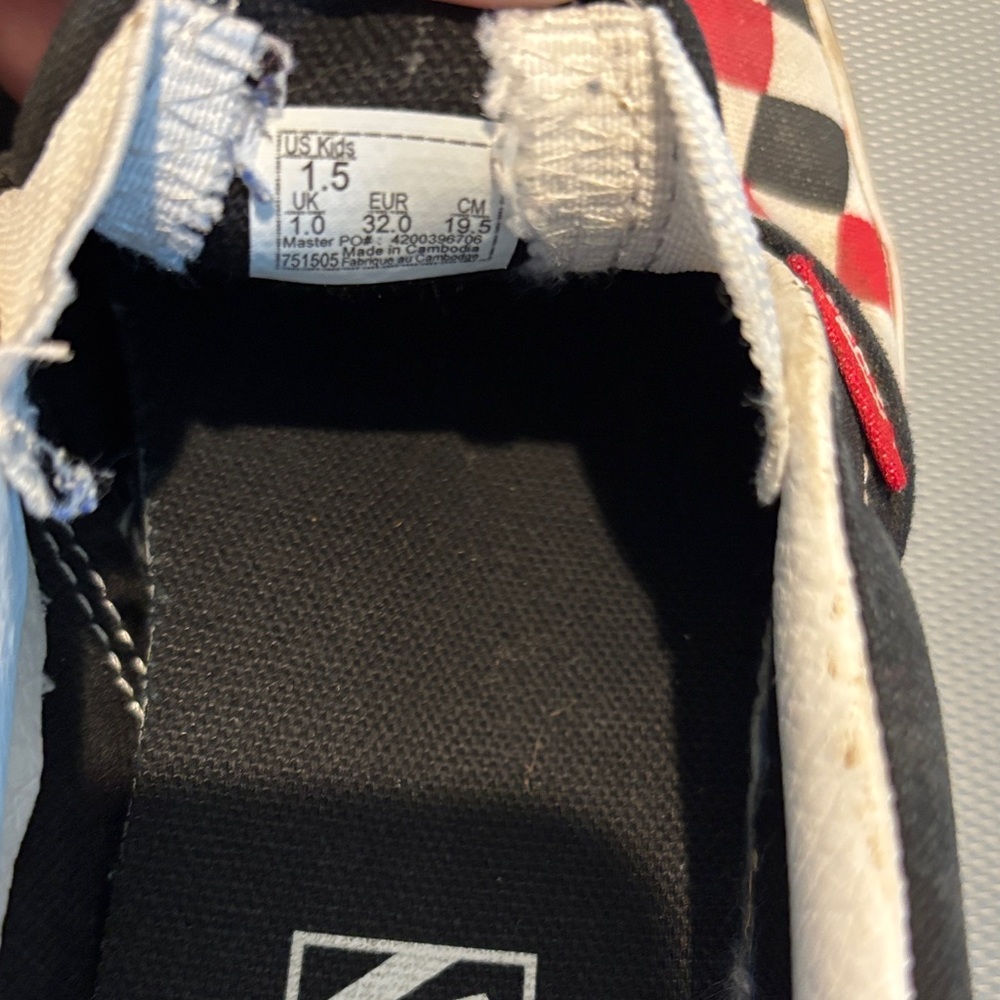 Vans Red and White Checkered Slip-Ons - Picture 7 of 7